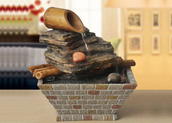 Porcellana Montagna con la fontana nordamericana classica di bambù del salone della decorazione di interni della casa di stile con il LED fornitore