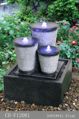3 piccole fontane decorative ovali fornitore