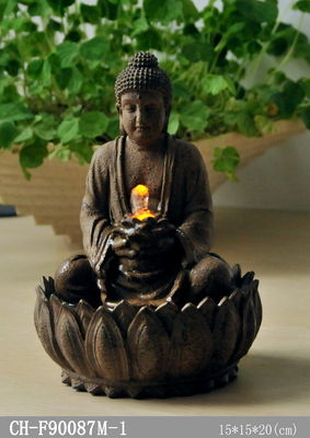 Piccola fontana da tavolo accesa di Buddha fornitore