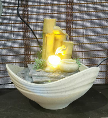 Fontana dell'interno di bambù elettrica a 7 pollici della cascata fornitore