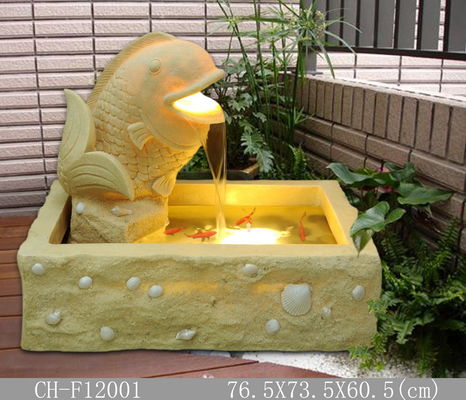 Fontana a 23 pollici del giardino del mattone dell'arenaria del pesce fornitore