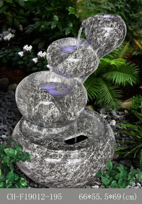 Fontane della pietra della colata delle teiere del giardino tre fornitore