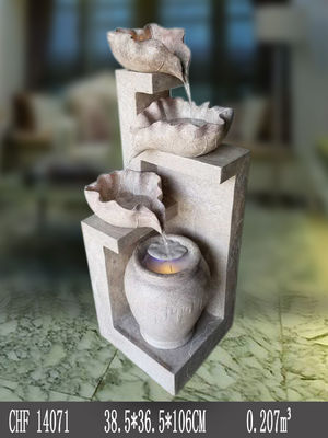 Caratteristica all'aperto del giardino della cascata di tre Lotus fornitore