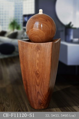 Fontana di legno di effetto del rattan di ellisse di lusso leggero fornitore