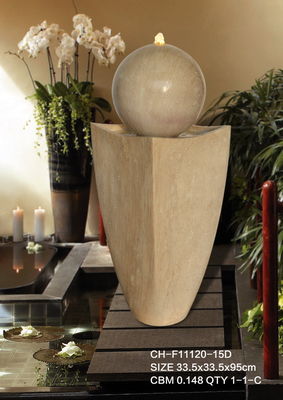 Fontana di legno di effetto del rattan di ellisse di lusso leggero fornitore