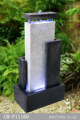 Fontana di legno della cascata della pietra di effetto del marmo della decorazione del giardino fornitore