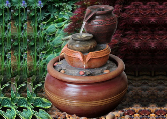 Fontane all'aperto accese decorazione del giardino fornitore