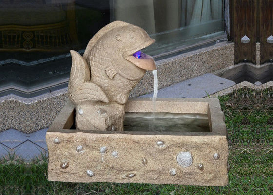 Fontana a 23 pollici del giardino del mattone dell'arenaria del pesce fornitore